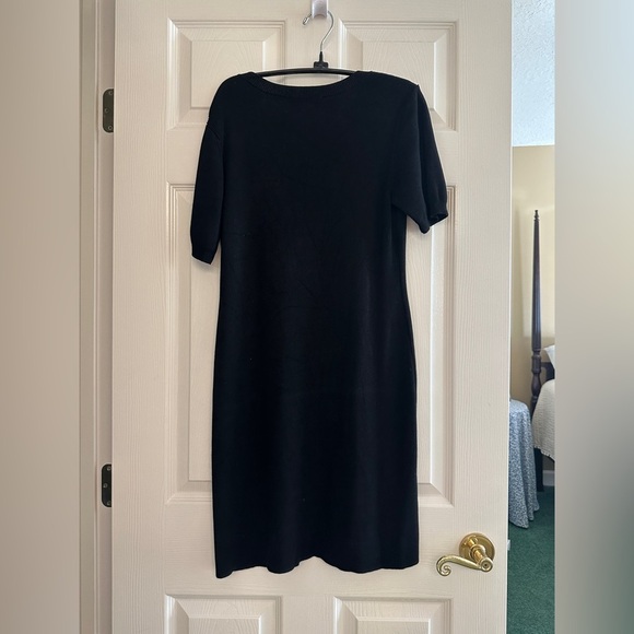 Free Assembly Black Shortsleeve Sweater Dress - Size Small - Picture 4 of 4